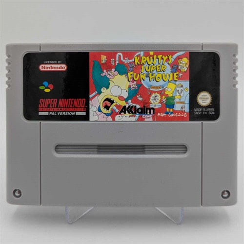 Krusty's Super Fun House - SNES - Cartridge - (SCN) (B Grade) (Genbrug)